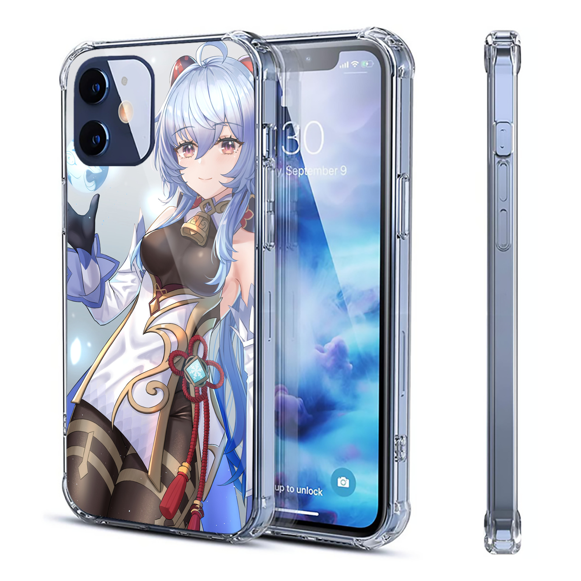 げんし神 genshin 【iPhone 12シリーズ対応】透明スマホケース（クリアソフトケース）